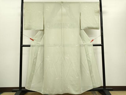 平和屋着物＊夏物　小紋　絽　兎　正絹　逸品　CABH7753ze