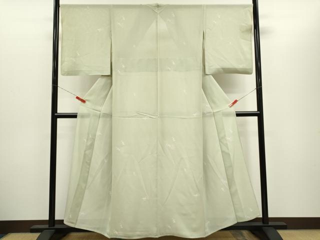 平和屋着物＊夏物　小紋　絽　兎　正絹　逸品　CABH7753ze