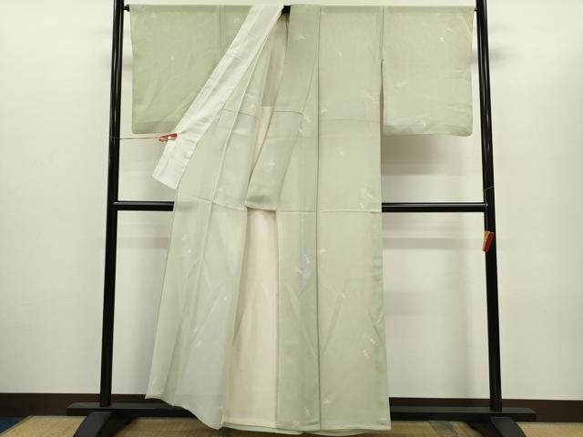 平和屋着物＊夏物　小紋　絽　兎　正絹　逸品　CABH7753ze