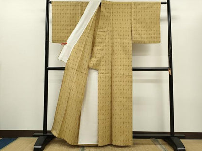 平和屋着物＊夏物　夏琉球　紗紬　琉球絣文様　正絹　逸品　CABH7756ze