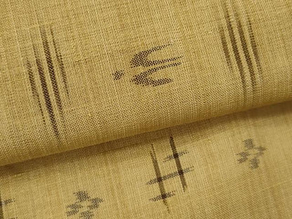 平和屋着物＊夏物　夏琉球　紗紬　琉球絣文様　正絹　逸品　CABH7756ze