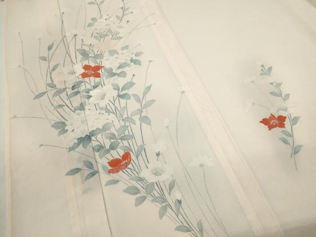 平和屋着物＊夏物　訪問着　絽　枝花文　暈し染め　正絹　逸品　未使用　CABH7760ze