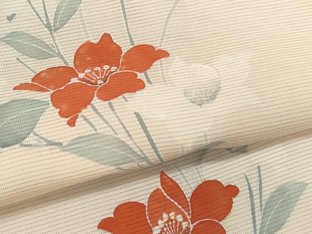 平和屋着物＊夏物　訪問着　絽　枝花文　暈し染め　正絹　逸品　未使用　CABH7760ze