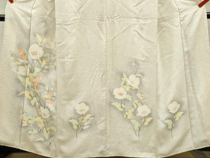 平和屋着物■訪問着　刺繍　枝花文　暈し染め　正絹　逸品　CABH7777ze
