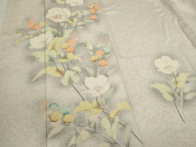 平和屋着物■訪問着　刺繍　枝花文　暈し染め　正絹　逸品　CABH7777ze
