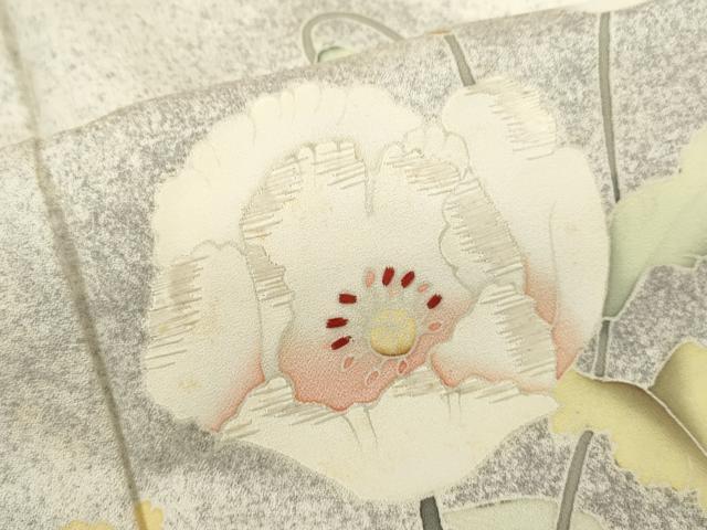 平和屋着物■訪問着　刺繍　枝花文　暈し染め　正絹　逸品　CABH7777ze