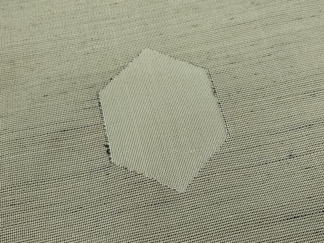平和屋着物■上質な紬　亀甲文　正絹　逸品　CABH7786ze