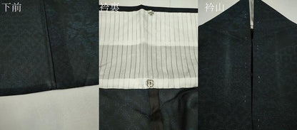 平和屋着物＊夏物　本場大島紬　夏大島　切嵌吉祥花文　証紙付き　川畑辰己作　正絹　逸品　CABH7791ze