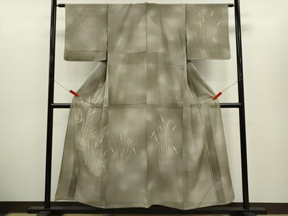 平和屋着物＊夏物　訪問着　絽　草木文　暈し染め　正絹　逸品　CABH7792ze