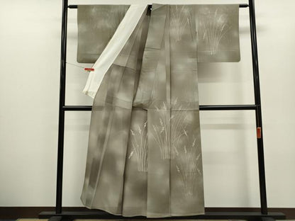 平和屋着物＊夏物　訪問着　絽　草木文　暈し染め　正絹　逸品　CABH7792ze
