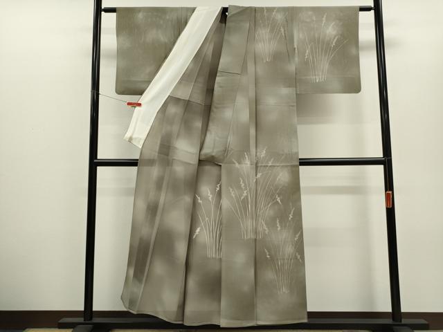 平和屋着物＊夏物　訪問着　絽　草木文　暈し染め　正絹　逸品　CABH7792ze