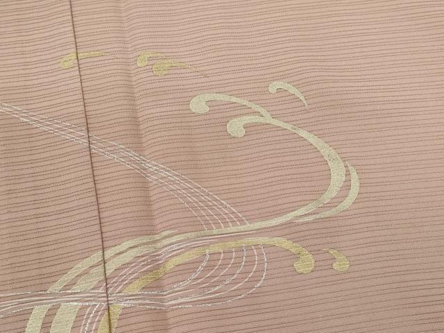 平和屋着物＊夏物　訪問着　変わり絽　立波文　暈し染め　金銀彩　正絹　逸品　CABH7793ze