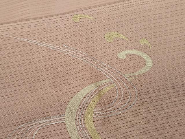 平和屋着物＊夏物　訪問着　変わり絽　立波文　暈し染め　金銀彩　正絹　逸品　CABH7793ze