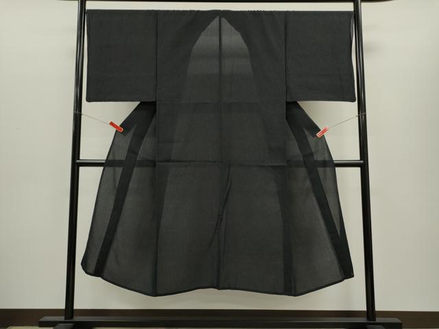 平和屋着物＊夏物　男性　小紋　紗　霞文　CABH7797ze