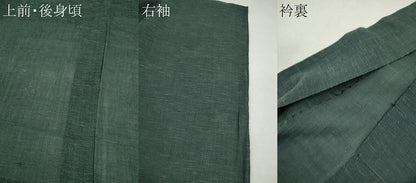 平和屋着物＊夏物　男性　小紋　紗　霞文　CABH7798ze