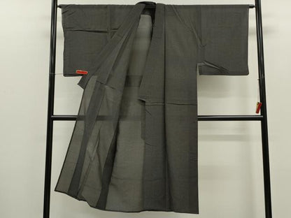 平和屋着物＊夏物　男性　小紋　紗　霞文　CABH7801ze