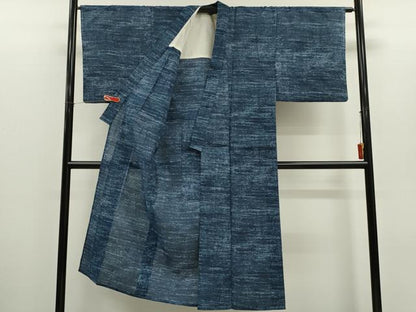 平和屋着物＊夏物　男性　小紋　紗　霞文　交織　CABH7802ze