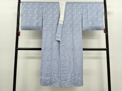 平和屋着物＊夏物　長襦袢　花唐草紋紗　紅掛空色　正絹　逸品　未使用　CABH7806ze