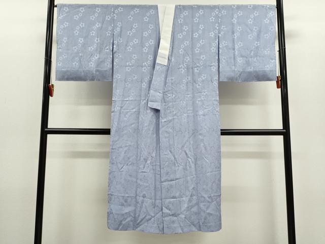 平和屋着物＊夏物　長襦袢　花唐草紋紗　紅掛空色　正絹　逸品　未使用　CABH7806ze