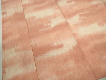 平和屋着物＊夏物　小紋　芝草紋紗　暈し染め　正絹　逸品　CABH7824ze