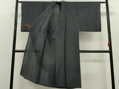 平和屋着物＊夏物　男性　紬　霞文　正絹　逸品　CABH7825ze