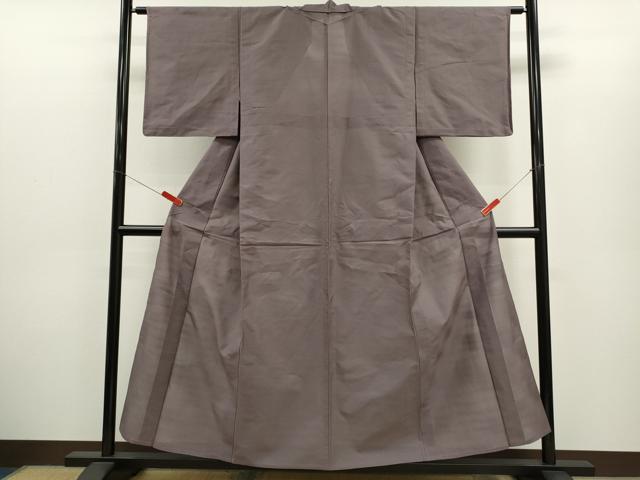 平和屋着物＊夏物　小紋　絽　変わり縞　正絹　逸品　CABH7829ze