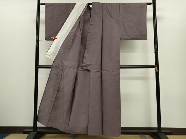 平和屋着物＊夏物　小紋　絽　変わり縞　正絹　逸品　CABH7829ze