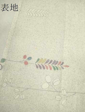 平和屋着物＊夏物　小紋　絽　萩　銀彩　正絹　逸品　未使用　CABH7838ze