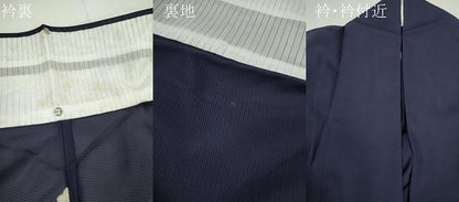平和屋着物＊夏物　色無地　絽　黒紅色　洗える着物　CABH7848ze