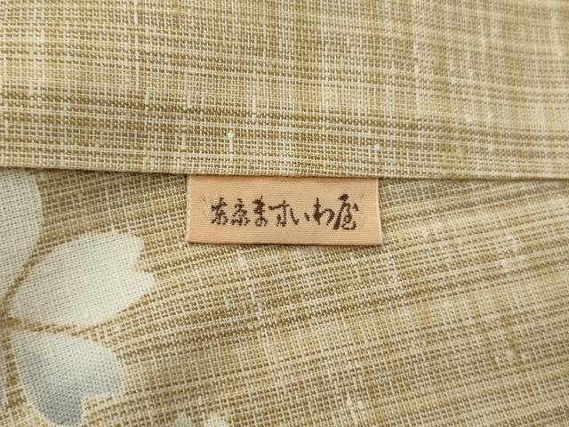 平和屋着物∴夏物　浴衣　注染　舞桜文　ますいわ屋扱い　綿　逸品　CABH7865ze
