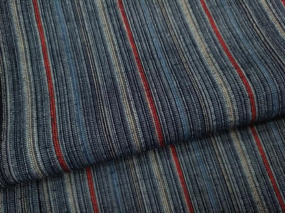 平和屋着物∴夏物　阿波しじら織　浴衣　縞　綿　逸品　CABH7866ze