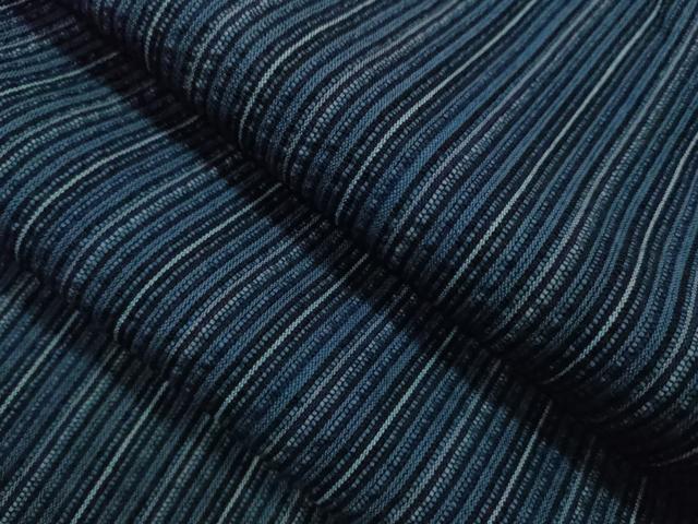 平和屋着物∴男性　夏物　阿波しじら織　浴衣　縞　綿　逸品　CABH7872ze