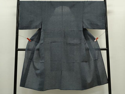 平和屋着物∴男性　夏物　小紋・浴衣兼用　縞　綿麻　逸品　CABH7892ze