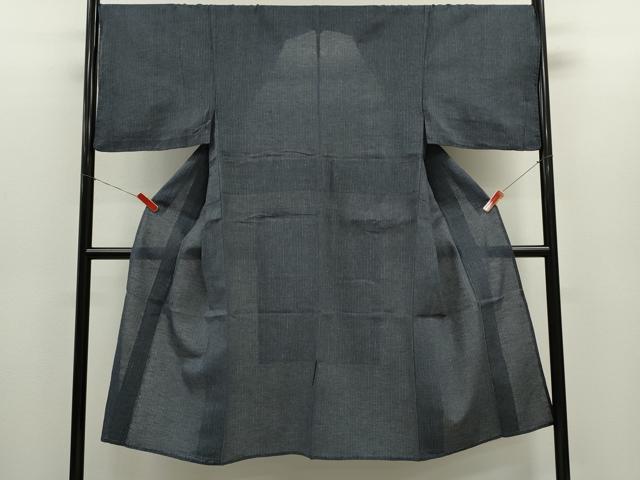 平和屋着物∴男性　夏物　小紋・浴衣兼用　縞　綿麻　逸品　CABH7892ze