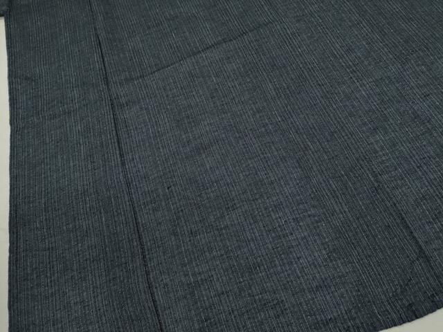 平和屋着物∴男性　夏物　小紋・浴衣兼用　縞　綿麻　逸品　CABH7892ze