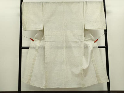 平和屋着物∴男性　夏物　浴衣　綿紅梅　井桁絣　綿　逸品　CABH7893ze