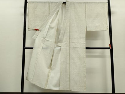 平和屋着物∴男性　夏物　浴衣　綿紅梅　井桁絣　綿　逸品　CABH7893ze