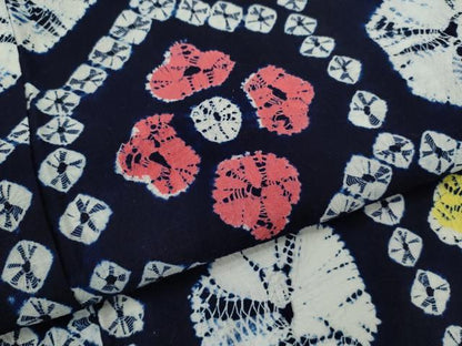 平和屋着物∴夏物　浴衣　有松鳴海絞り　亀甲菱花文　綿　逸品　未使用　CABH7915ze