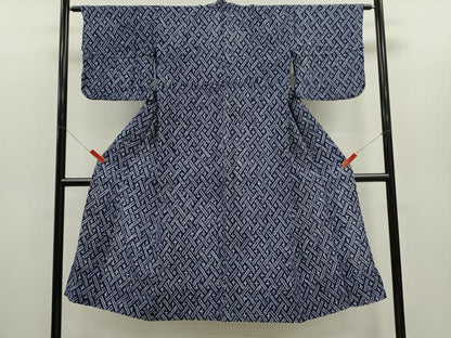 平和屋着物∴夏物　浴衣　有松鳴海絞り　吉祥文　綿　逸品　CABH7918ze