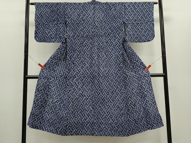 平和屋着物∴夏物　浴衣　有松鳴海絞り　吉祥文　綿　逸品　CABH7918ze