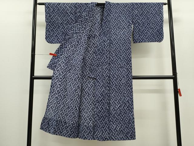 平和屋着物∴夏物　浴衣　有松鳴海絞り　吉祥文　綿　逸品　CABH7918ze