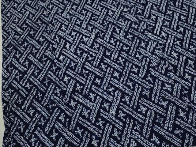 平和屋着物∴夏物　浴衣　有松鳴海絞り　吉祥文　綿　逸品　CABH7918ze