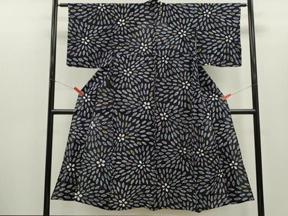 平和屋着物∴夏物　浴衣　有松鳴海絞り　花尽くし　綿　逸品　CABH7928ze