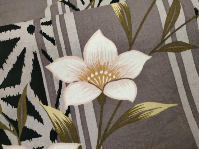 平和屋着物∴夏物　浴衣　枝花文　綿　逸品　CABH7939ze