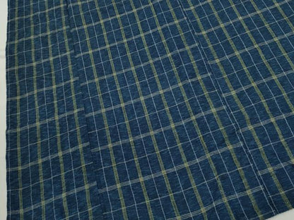 平和屋着物∴夏物　阿波しじら織　浴衣　格子柄　綿　逸品　CABH7941ze