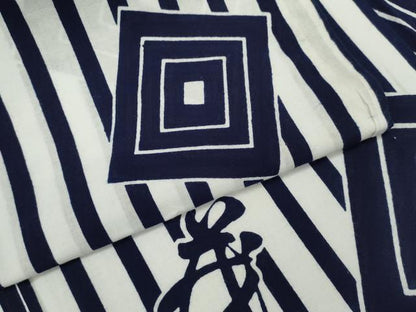 平和屋着物∴男性　夏物　浴衣　注染　縞　日本製　綿　逸品　CABH7947ze