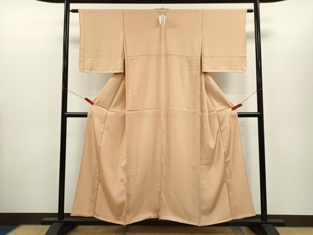平和屋着物＊夏物　色無地　絽　洒落柿色　正絹　逸品　未使用　CABH7955ze