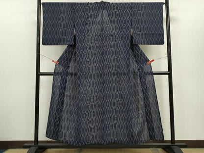 平和屋着物＊夏物　小紋　紗　網目文　CABH7958ze