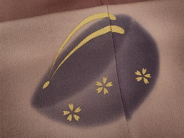 平和屋着物●訪問着　ぽっくり下駄　暈し染め　金彩　鬼しぼ縮緬　正絹　逸品　未使用　CABH7967ze