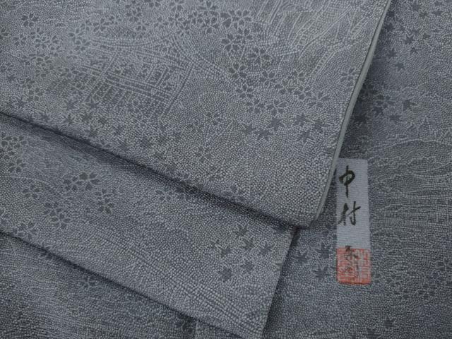 平和屋着物●江戸小紋　作家物　風景文　正絹　逸品　CABH7970ze